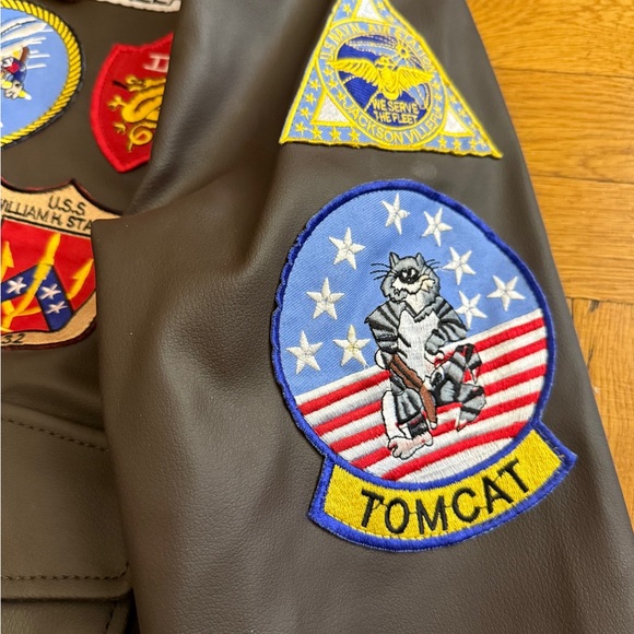 JAKLEZ Mens Aviator Pilot Top Gun Bomber Jacket - Picture 9 of 14